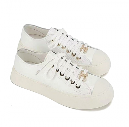 CHAN*L CC 금장로고 스니커즈