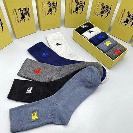 버*리 BURBERRY 로고 5종 양말 SET