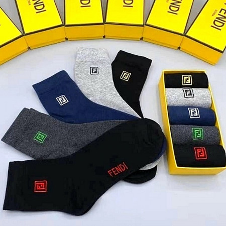 펜디 FENDI 로고 5종 양말 SET