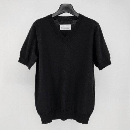 마르지*라   브이넥 니트 반팔