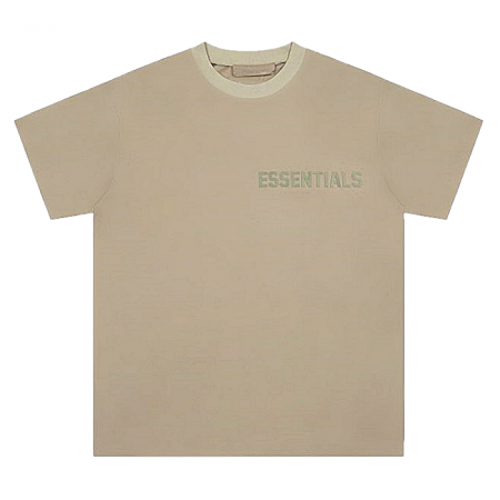 FEAR OF GOD ESSENTIALS 톤온톤 로고 패치 티셔츠