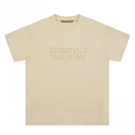 FEAR OF GOD ESSENTIALS 톤온톤 후로피 로고 반팔