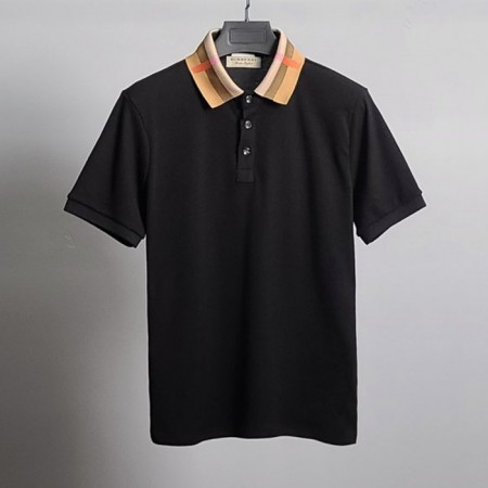 BURBER*Y   카라체크 반팔 카라티