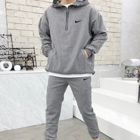 NIKE   체크 아노락 집업 세트