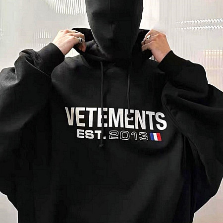 베*멍 VETEMENTS 이에스티 로고 후디