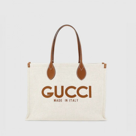 GUCCI 구찌 프린트 미디엄 토트백