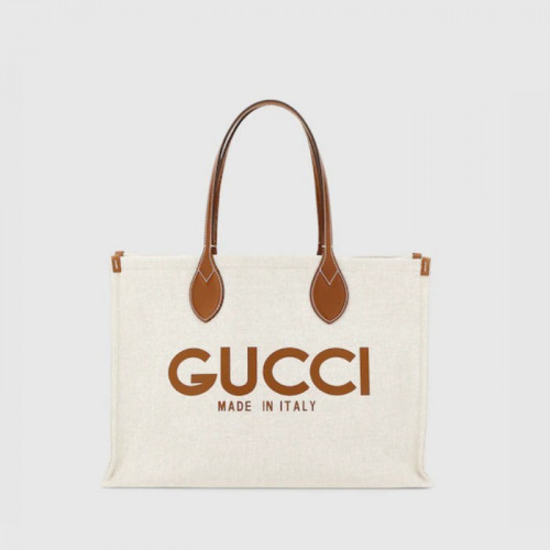GUCCI 구찌 프린트 미디엄 토트백