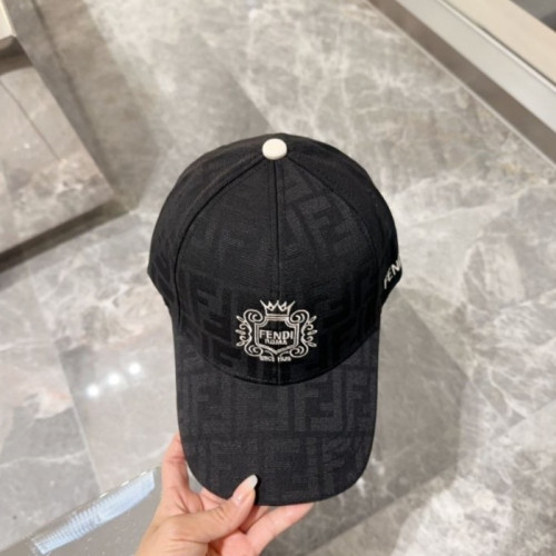 FEN* I   크라운 시그니처 패턴 로고  모자