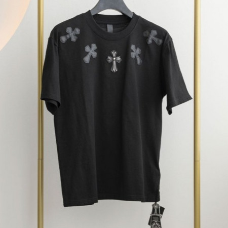 크롬*츠   스틸 십자가 포인트 반팔 티셔츠