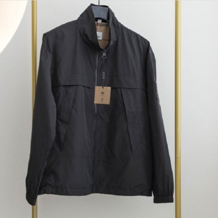 버*리   남성 나일론 보머 재킷