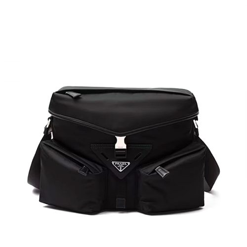 PRA*A  리나일론 투포켓 크로스백