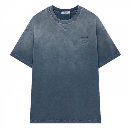 PRADA 페이디드 로고 티셔츠