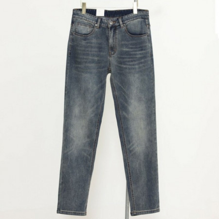 DI*R   브라운패치 엠보로고 데님 진