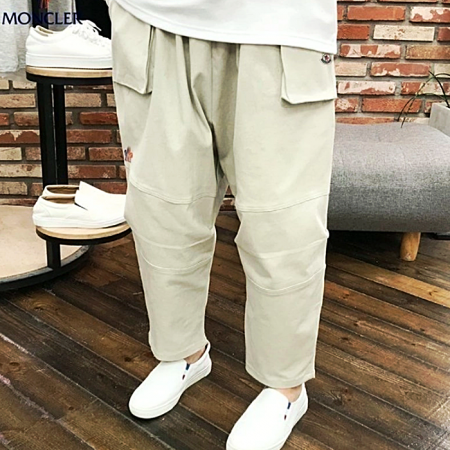 몽클*어  핀턱 와이드 팬츠 45