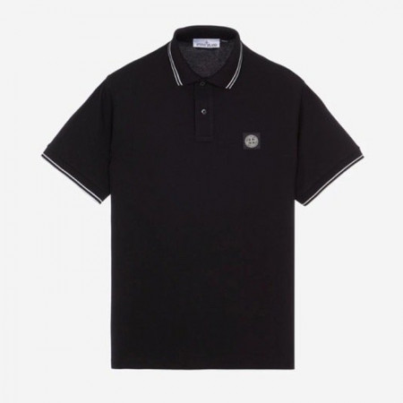 스톤 아일*드   스트레치 PK 반소매 카라 티셔츠