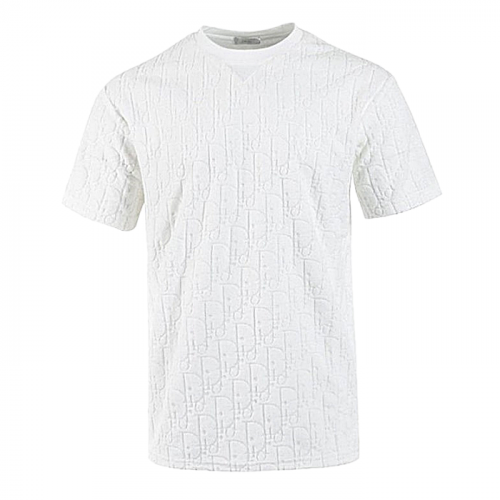 DIOR 전판 불박로고 티셔츠 - 화이트