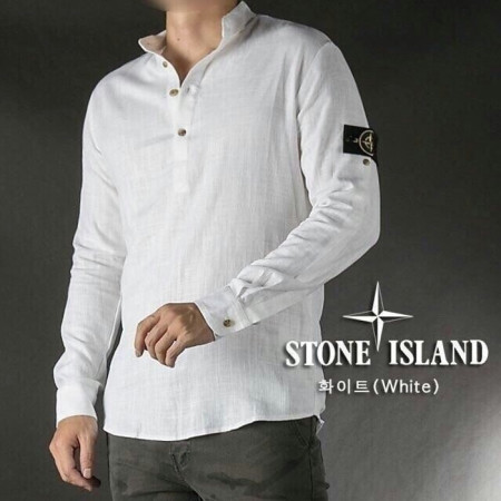 스톤 아일*드   린넨 롤업셔츠