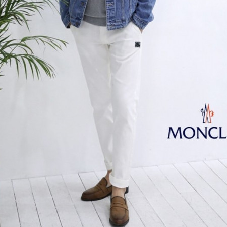 몽클*어   감마블루 코튼 스판 면팬츠