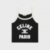 CELINE PARIS 탱크 탑 - 코튼 저지