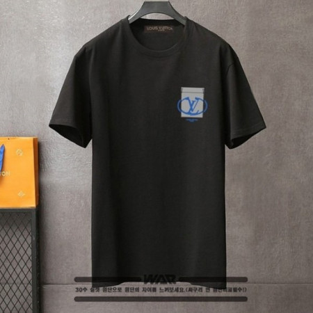 LOUIS VUITT*N   블루 주머니 디자인 티셔츠