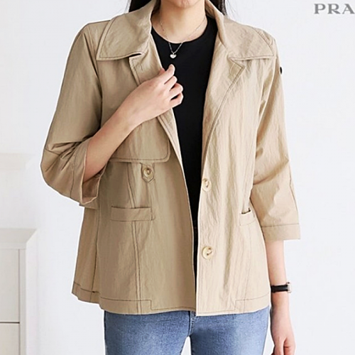PRA*A 트렌치 블레이져