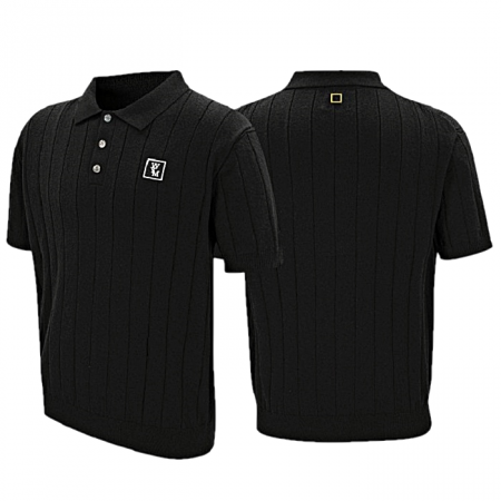 WOOYOUNGMI 부클자수 골지카라 니트반팔