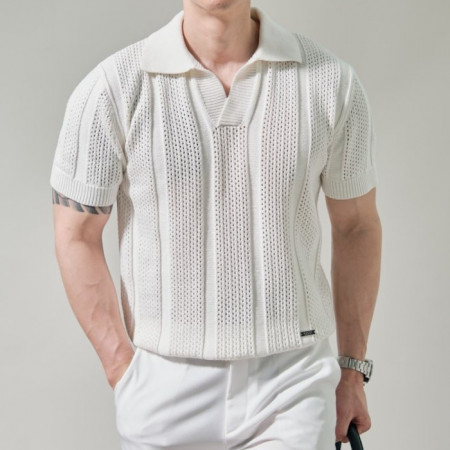 GUC*I   린넨 니트반팔