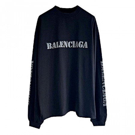 발렌시*가 BALENCIAGA 스텐실타입 롱슬리브