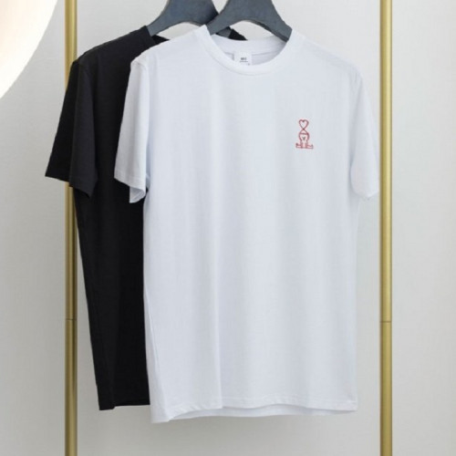 a*i   레드 하트로고 실켓 반팔 티셔츠