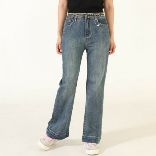 CHAN*L   체인 하이웨스트 워싱 데님 진