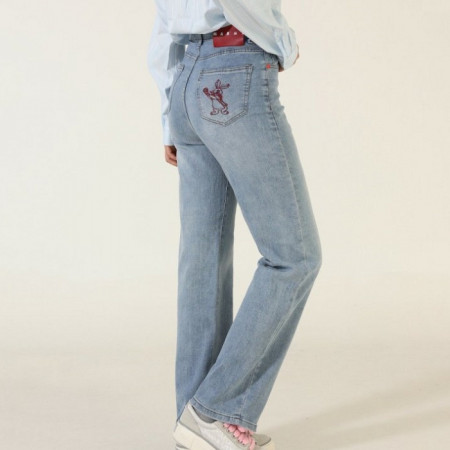 MAR*I   레드 래빗 하이웨스트 와이드데님 진