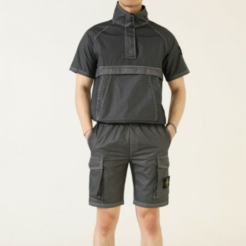 스톤 아일*드   가먼트다잉 썸머 아노락 & 레인겸용 SET