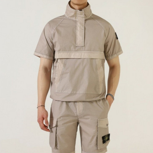 스톤 아일*드   가먼트다잉 썸머 아노락 & 레인겸용 SET