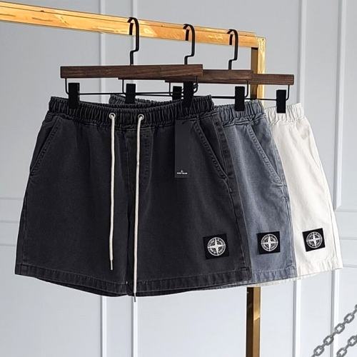 스톤아일*드 STONE ISLAND 가먼트 후염 5부 반바지
