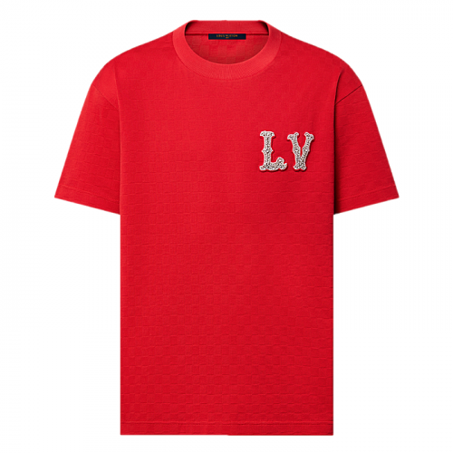 LOUIS VUITTON  엠브로이더드 LV 패치 티셔츠