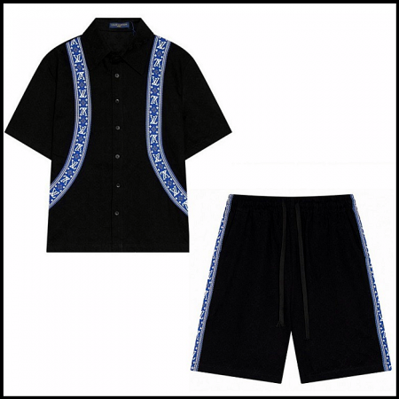 LOUIS VUITTON LV 백로고 반팔 반바지 셋업 SET