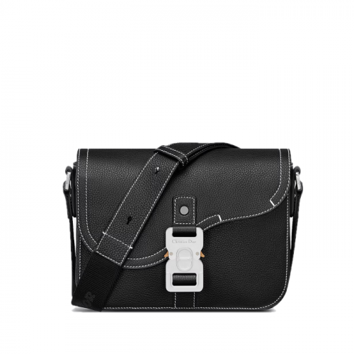 DIOR Saddle 스몰 플랩 스트랩백 - 블랙