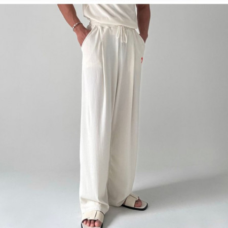 AMI 플리츠 팬츠