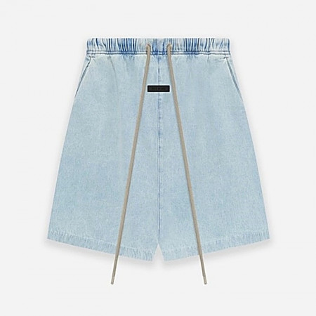 FEAR OF GOD ESSENTIALS 라이트데님 라운지 쇼츠