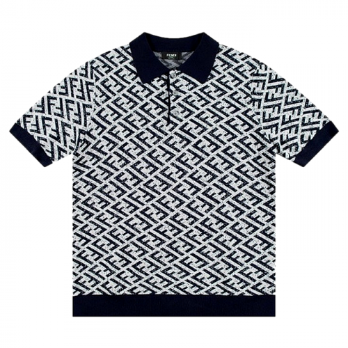 FENDI 인레이 쟈카드 숏슬리브 폴로