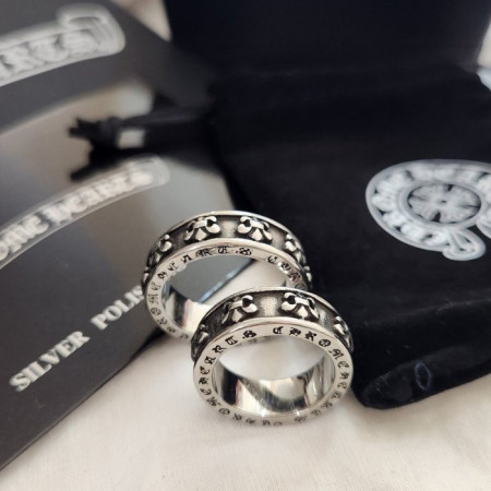 크롬*츠   미니 플레어 스피너 스틸 반지