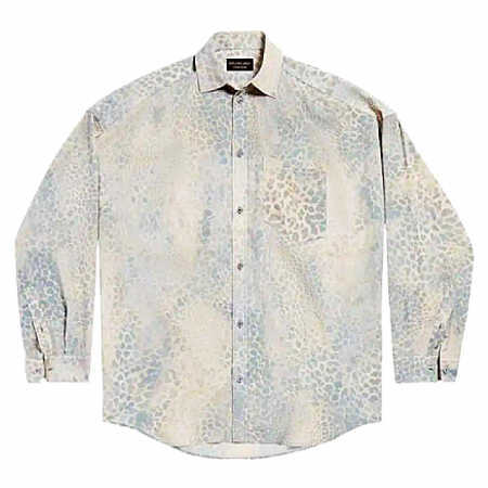 발렌시*가 BALENCIAGA 레오블리치드 오버셔츠