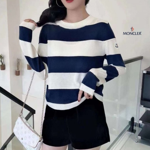 몽클*어   스트라이프 라운드니트