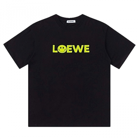 LOEWE 스마일 자수 반팔티셔츠