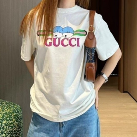 GUC*I   장난스런 눈 프린팅 반팔티