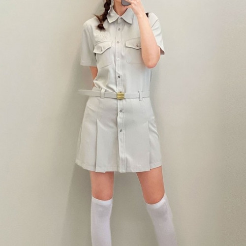 MIU M*U   수입 여성 벨티드 미니원피스