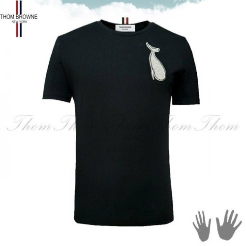 톰브*운   TB 고래자수 반팔