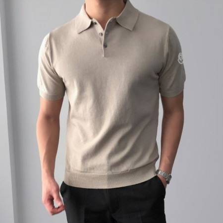 몽클*어   클래식 니트 카라반팔