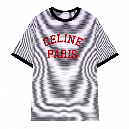 CELINE 루즈파리스 스트라이프 티셔츠
