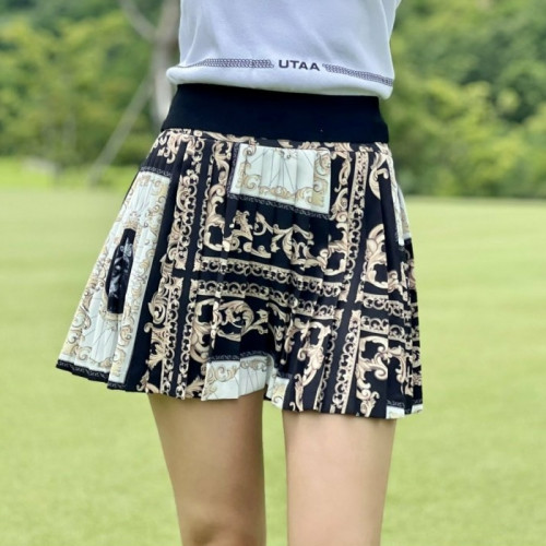 UT*A   블렌드 버킹엄 쇼트 스커트  (WOMEN)